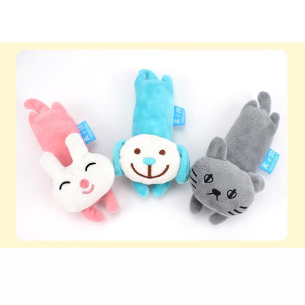 6.5*16 cm cute appearance animal dog chewing toy with safety and environmental protection cotton