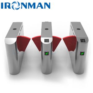 Exhibition Flap Barrier Turnstile Anti Interference With Alarm Function