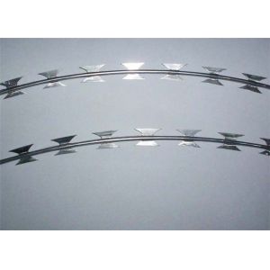 Decorative 2.8mm Electric Fence Razor Barbed Wire CBT-10 Galvanized