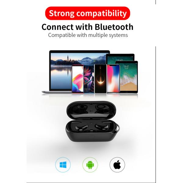 T2c Tws Bluetooth 5.0 Bluetooth in Ear Headphones Handsfree Earphones Headphone Sport Earbuds Headset for Phone with Mic