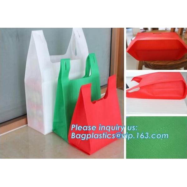 Promotional Custom Logo Printed Non Woven Bag, Cheap plain promotional tote non