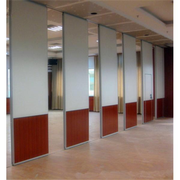 Decorative Material Movable Sliding Partition Walls For Meeting Room Top Hanging System