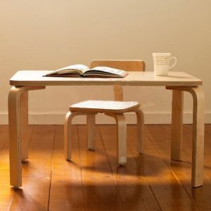 birch bentwood kid/children table and chairs E1 standard