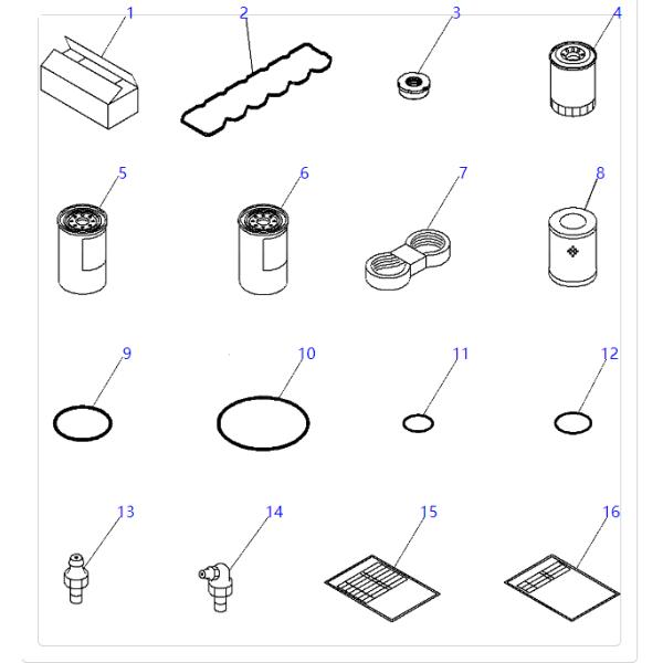 6754-11-8180 6754118180 Valve Cover Gasket Excavator Engine Parts Fit For KOMATSU PC200