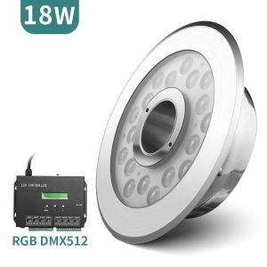 SMD3535 RGB DMX512 Control Water Fountain Lights 600LM 18W VDE