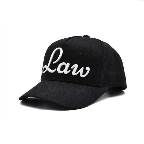 Buy Structured 5 Panel Embroidered Baseball Caps With Metal Eyelets at wholesale prices