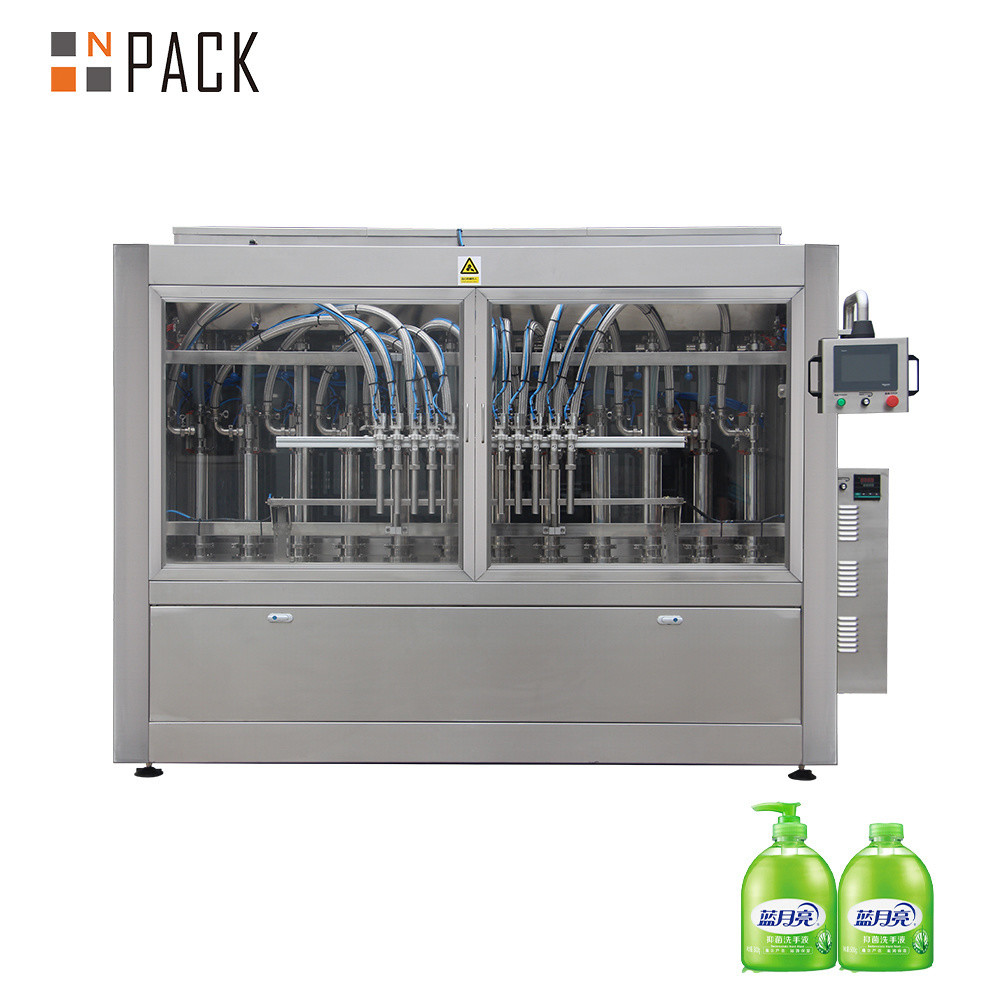 Quality Npack Plastic Packaging Material 100-5000ml Liquid Laundry Detergent Bottle Filling Machine for sale