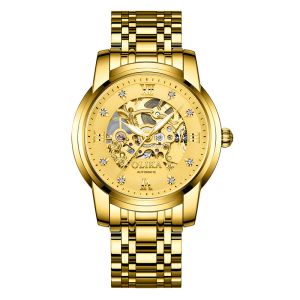 5ATM Waterproof Original Automatic Mechanical Watches Luxury Alloy Case