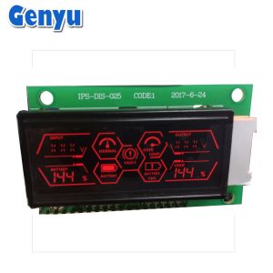 Black Negative Transmissive VA LCD Display HT1621 Driver RGB LED Backlight