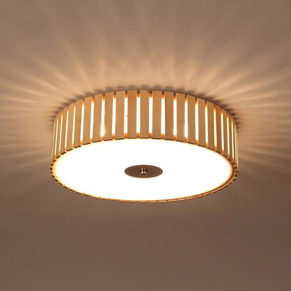 Handmade Bamboo Ceiling Lights. round D48cm Living room Bedroom Art Deco