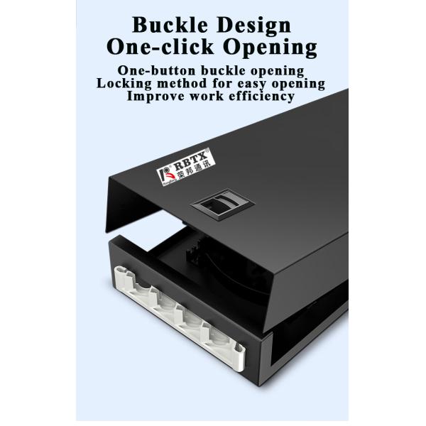 Rongbang Fiber Optic Terminal Box FC 4 Ports 4 Cores Rack Mount Single Mode Full Loaded