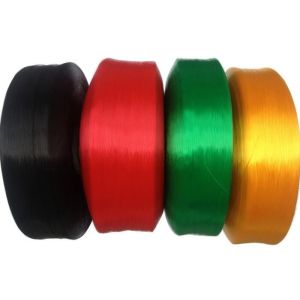 Quality Colored 100 Polypropylene Spun Yarn 1000D - 3000D For Knitting Safety Belts , FDY Type for sale