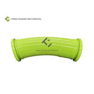 China Alloy Steel Concrete Pump Pipeline Climb Angle Hopper Elbow 150*R650(537)A-33° on sale