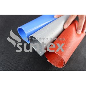 Flame Retardant Silicone Rubber Coated Fiberglass Reinforcing Fabric Heat