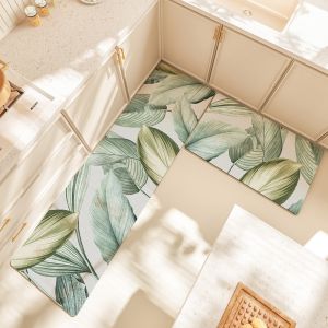 Long Kitchen Entrance Floor Mat with Customized Design and Waterproof Function