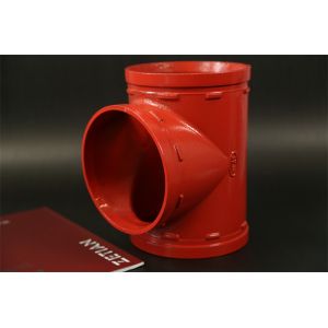 ANSI/ASME B16 9 Mechanical Grooved Tee For DN60-DN426 Pipe