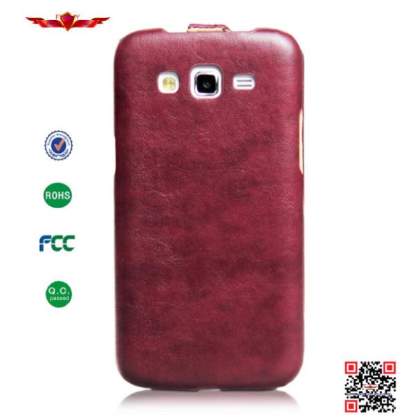 Fashion Design High Quality PU Flip Leather Cover Case For Samsung Galaxy Grand 2