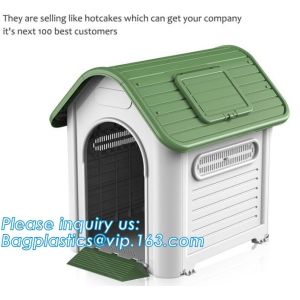 Quality Indoor &amp;outdoor portable waterproof plastic dog house, large pet dog cage box kennel house , Manufacturer wholesale outd for sale