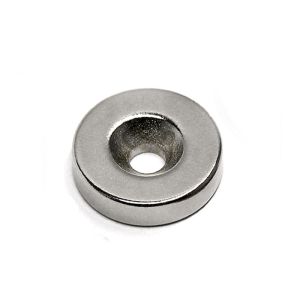 Strong Ring Countersunk NdFeB Neodymium Magnet With Screw Holes N42