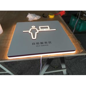 Wayfinding Event Directional Signage 220*220mm Wall Mounted / Hanging / Free