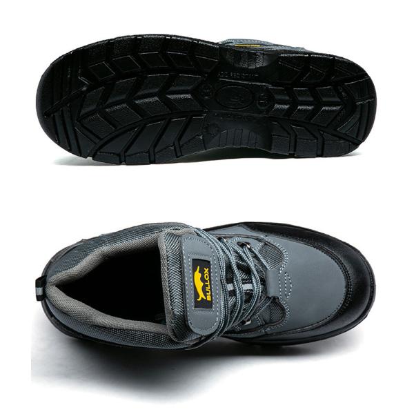 Oxford Cloth Security Boots Men PU Injection Sole Steel Plate Anti Proof Work For Mens