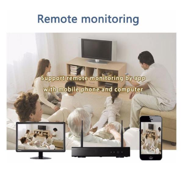 H.264 Outdoor CCTV System 8CH , 8CH Full HD Wifi NVR Kit Night Vision 3.6mm Lens