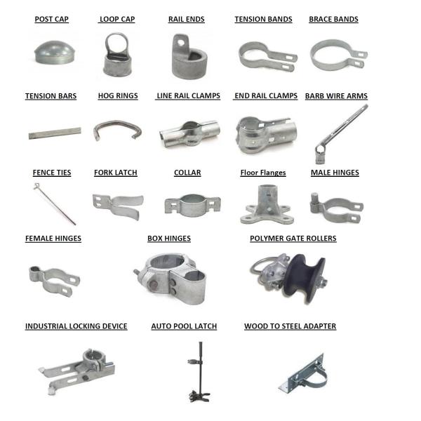 Buy Plastic Coating Chain Link Fence Hardware Metal Fence Accessories at wholesale prices