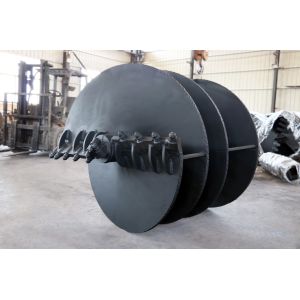 Drilling Tools Strong Slag Carrying Capacity Straight Auger With Flat Teeth 3000