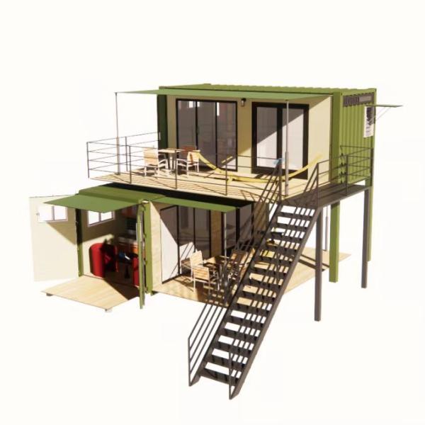20ft or 40ft Foldable Puerto Rico Living Luxury Flat Pack Shipping Container Casas Modulares Prefabricadas Pre Fab House