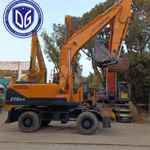 Hyundai 210 Excavator In India 20 Ton Used Hyundai Model 210W-9 Wheel Excavator