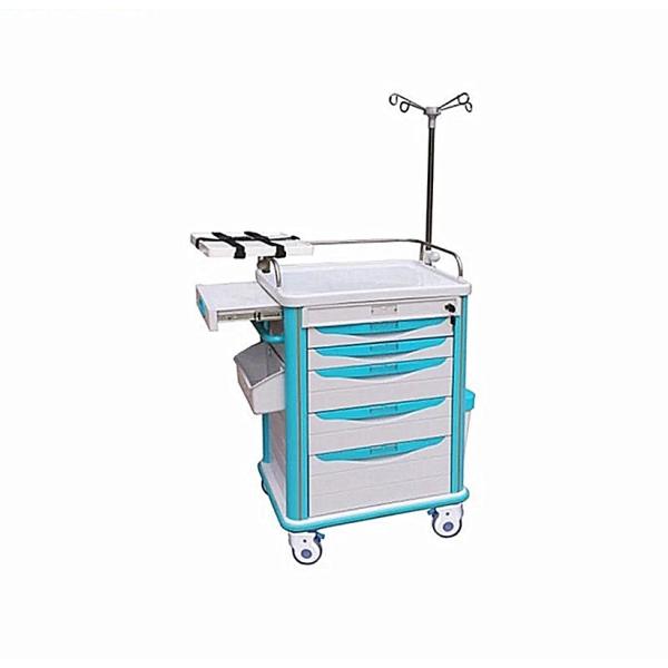 Buy ABS Medicine Crash Cart Hospital Equipment Treatment Trolley Multi Function at wholesale prices