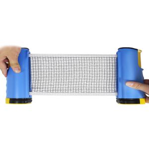 Logo Printed Retractable Portable Table Tennis Net And Post Size 175*19cm