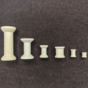 Wooden spools custom natural wood spool wooden kite line spool