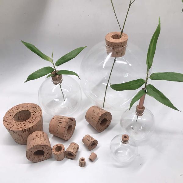 LFGB 5000pcs Natural Cork Bottle Stopper Lids Tasteless For Glass Vase