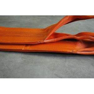 Orange 24 Tonne 300mm width flat Polyester Webbing Sling