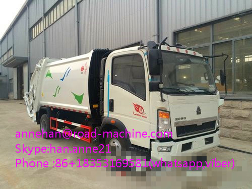 Sinotruk Howo Garbage Truck 10 Tire Mode garbage bin truckl 6x4 Compactor