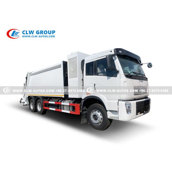 Buy FAW 6x4 Compressed Garbage Truck Waste Trash Recycling Domestic 18000cbm at wholesale prices