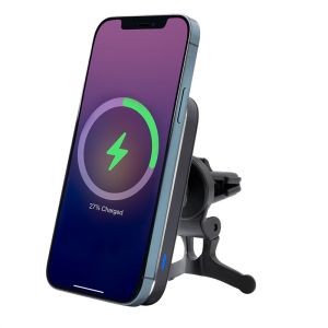 Square silicone surface 10W Magnetic Car Vent Charger 360° Rotation