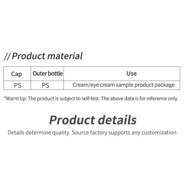 Small 5ml 5g Lip Balm Jar Empty Sample Pot for Nail Polish Oil