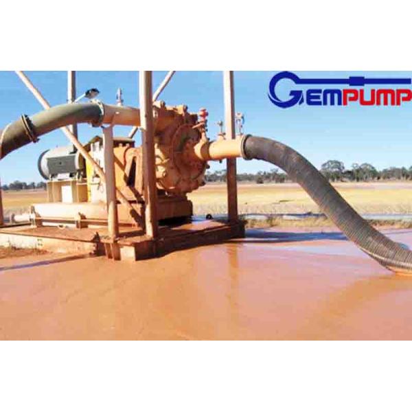 Diesel Waste Water Horizontal Slurry Pump 5 Vanes Single Suction
