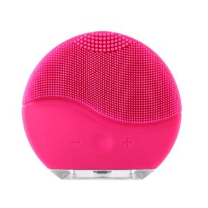 Silicone Vibrating Waterproof Facial Cleansing Face brush Massager with USB