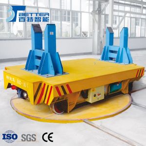 Turntable Rail Transfer Trolley Running On Insulated Railway