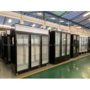Three Glass Doors Display Freezer Commercial Refrigerator And Freezers