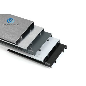 Black Anodised Aluminium Skirting T6 Temper Water Resistant For Kitchen Cabinet