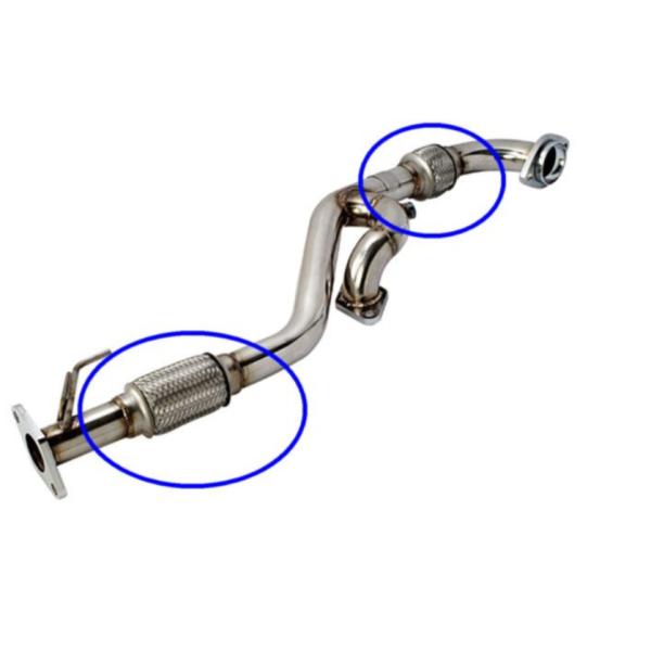 Diameter 45mm Flexible Exhaust Tubing Vibration Absorb Truck Connector