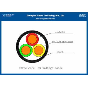China 0.6/1Kv Unarmoured LV Power Cable , 3 Cores Insulated Cable for IEC60502 （CU/PVC/XLPE/LSZH/NYY/N2XY)(3*1.5~3*400mm²) on sale
