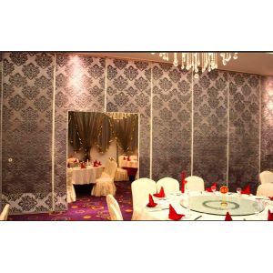 Custom Hanging Track Roller Soundproof Folding Partition Walls / Movable Room