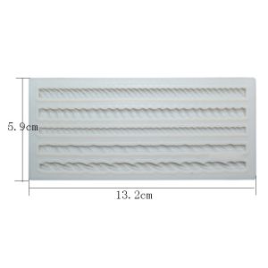 Rope Shape Cake Baking Utensils Silicone Mould Craft Fondant Customized