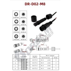 DREAM START M10 Led Lights Strip Plugs and Connectors Wire Safe Light Connector