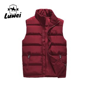 Lightweight Cold Weather Vest Utility Cotton Polyester Sleeveless Puffer Vest